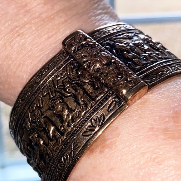 Amy Kahn Russell Solid Bronze Tribal Cuff - Picture 9 of 13